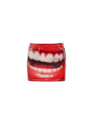 Mini falda print boca