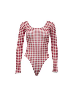Body suit gingham