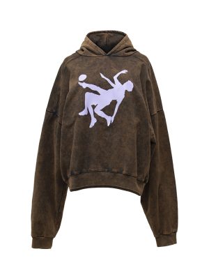Sudadera con print morado