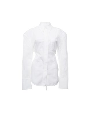 Poplin shirt con hombreras