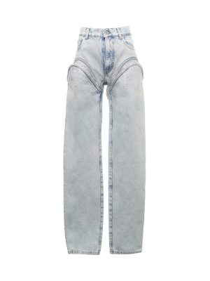 Cut out rhinestones jeans