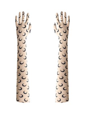 Guantes con print de lunas